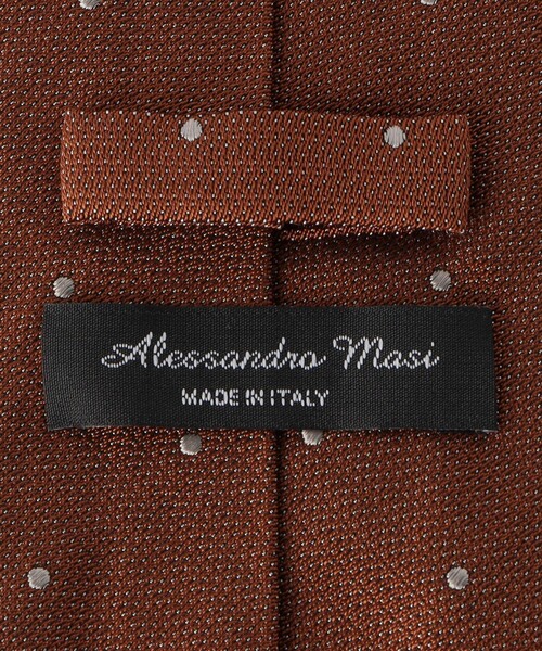 green label relaxing(グリーンレーベルリラクシング)の「<Alessandro Masi>8.0cm ドット ネクタイ(ネクタイ・メンズ・ダークブラウン/ネイビー・FREE)」の6枚目の写真