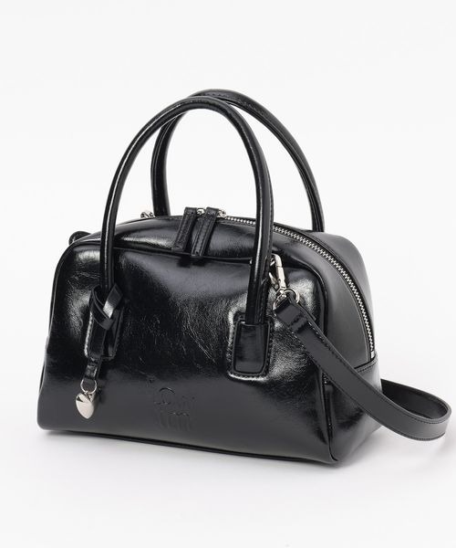 LOWRYS FARM（ローリーズファーム）の「エンボスボストンＢＡＧ　144368（ボストンバッグ・レディース・ブラック/シルバー/イエロー/グリーン・FREE）」の11枚目の写真