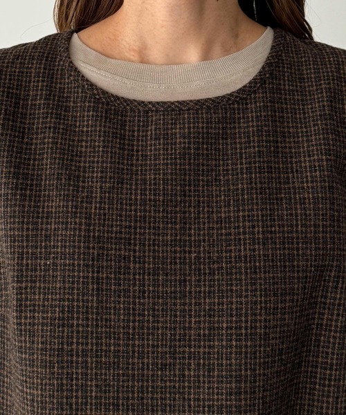 CANAL JEAN（キャナルジーン）の「diggity　チェックワンピース（ワンピース・レディース・ブラウン・36/38）」の9枚目の写真