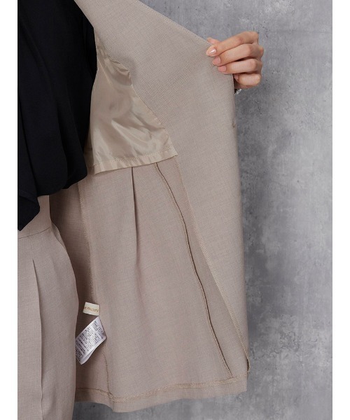 BLUELEA ぺプラムジレ（ベージュ） フリーサイズ BLUELEA ぺプラムジレ
