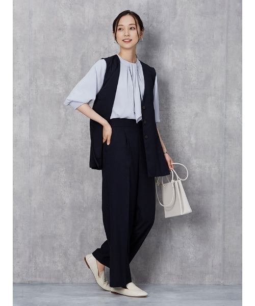 BLUELEA ぺプラムジレ（ベージュ） フリーサイズ BLUELEA ぺプラムジレ