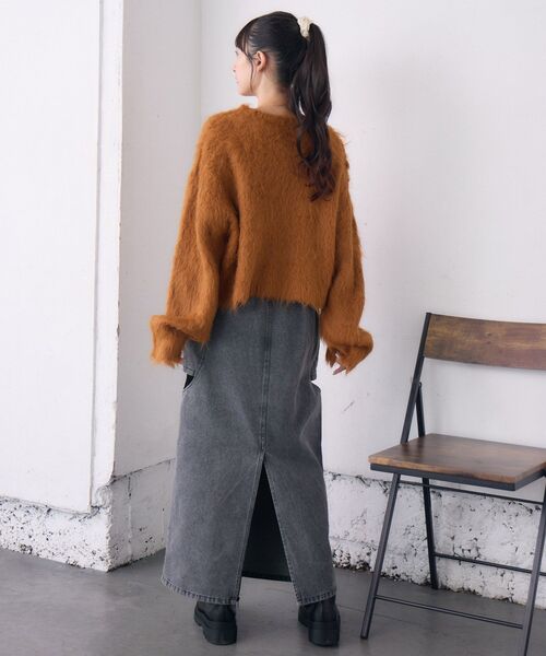 RETRO GIRL(レトロガール)の「起毛ニットPO(ニット/セーター・レディース・グリーン/オレンジ/ダークブルー/ナチュラル・FREE)」の21枚目の写真