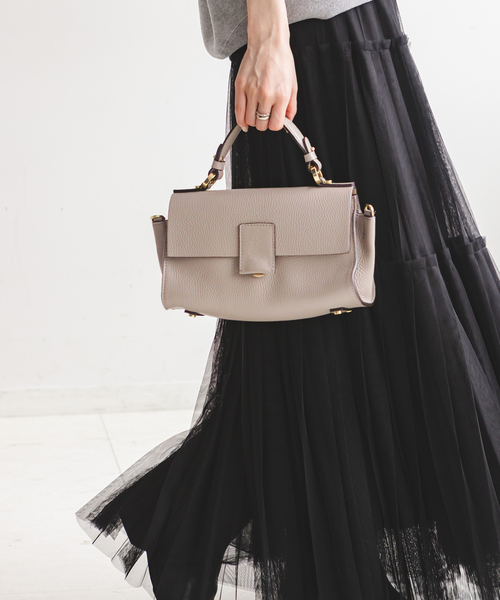 LORISTELLA(ロリステッラ)の「《追加11》LORISTELLA/ロリステッラ ワンハンドルショルダーバッグ(ショルダーバッグ・レディース・チャコールグレー/ライトグリーン/ブラック・FREE)」の2枚目の写真