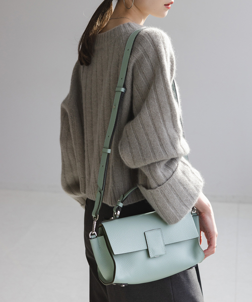 LORISTELLA(ロリステッラ)の「《追加11》LORISTELLA/ロリステッラ ワンハンドルショルダーバッグ(ショルダーバッグ・レディース・チャコールグレー/ライトグリーン/ブラック・FREE)」の3枚目の写真