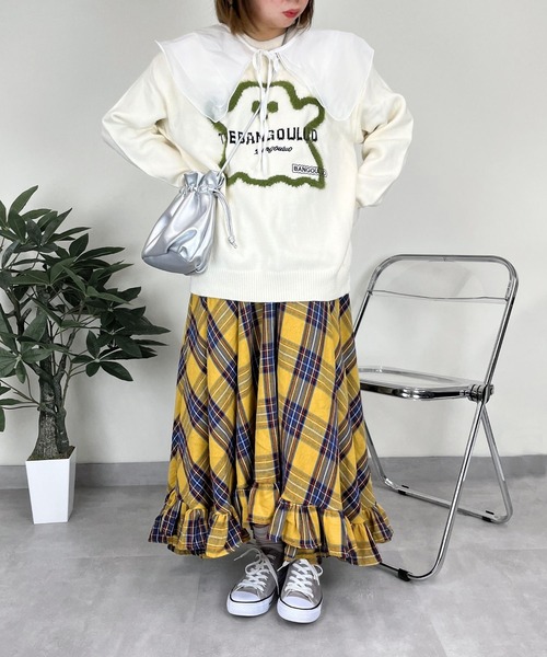 almo(アルモ)の「きゅーとおばけニット(se)(ニット/セーター・レディース・ブラック/オフホワイト・FREE)」の10枚目の写真