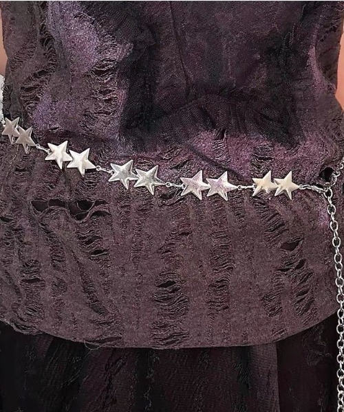 Achic（アシック）の「金属の星の五芒星ウエストベルト（ベルト・レディース・シルバー/ゴールド・F）」の6枚目の写真