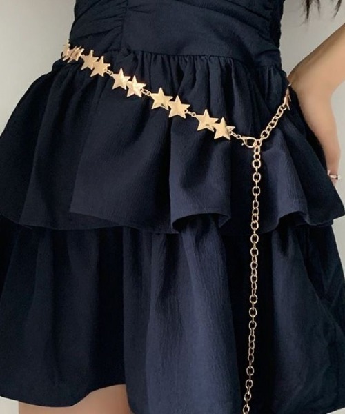 Achic（アシック）の「金属の星の五芒星ウエストベルト（ベルト・レディース・シルバー/ゴールド・F）」の11枚目の写真