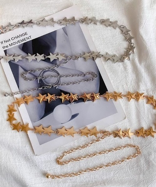 ヒステリックグラマー 星型チャーム付きチェーンベルト ヒステリックグラマー 星型チャーム付きチェーンベルト ヒステリック