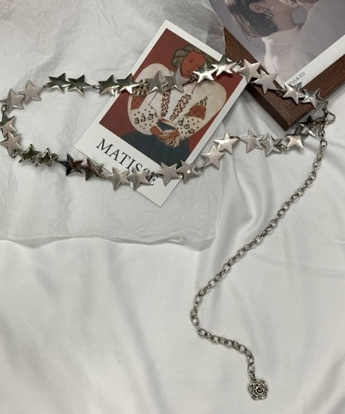 Achic（アシック）の「金属の星の五芒星ウエストベルト（ベルト・レディース・シルバー/ゴールド・F）」の16枚目の写真