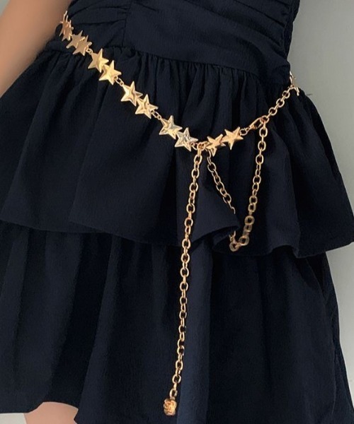 Achic（アシック）の「金属の星の五芒星ウエストベルト（ベルト・レディース・シルバー/ゴールド・F）」の19枚目の写真