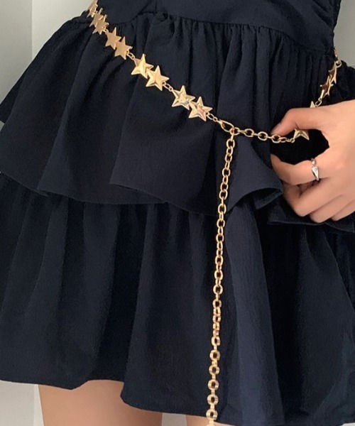 Achic（アシック）の「金属の星の五芒星ウエストベルト（ベルト・レディース・シルバー/ゴールド・F）」の20枚目の写真