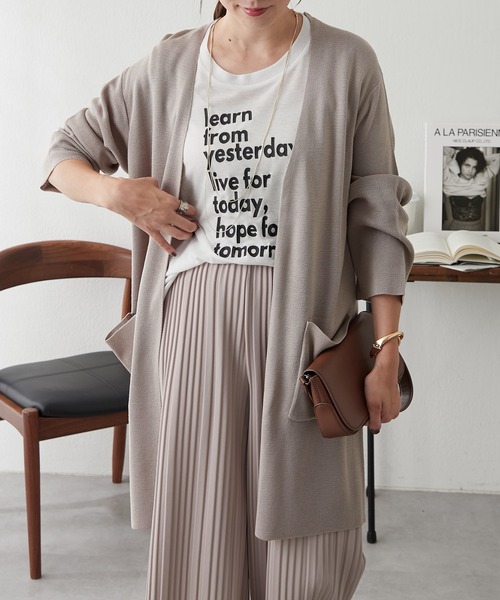 continuer de NICE CLAUP（コンティニューデナイスクラップ）の「トッパーカーデ（カーディガン/ボレロ・レディース・ベージュ/ブラック/グレー・FREE）」の11枚目の写真