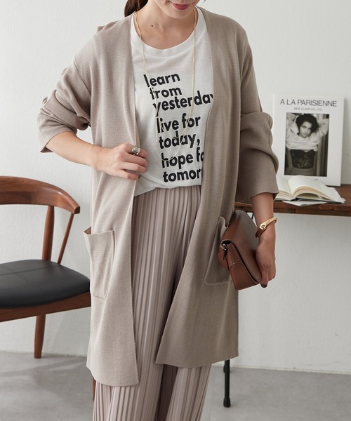 continuer de NICE CLAUP（コンティニューデナイスクラップ）の「トッパーカーデ（カーディガン/ボレロ・レディース・ベージュ/ブラック/グレー・FREE）」の12枚目の写真