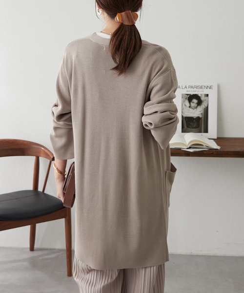 continuer de NICE CLAUP（コンティニューデナイスクラップ）の「トッパーカーデ（カーディガン/ボレロ・レディース・ベージュ/ブラック/グレー・FREE）」の14枚目の写真