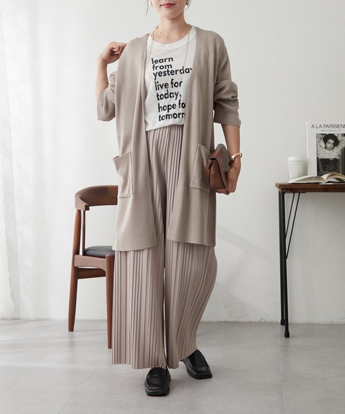 continuer de NICE CLAUP（コンティニューデナイスクラップ）の「トッパーカーデ（カーディガン/ボレロ・レディース・ベージュ/ブラック/グレー・FREE）」の15枚目の写真