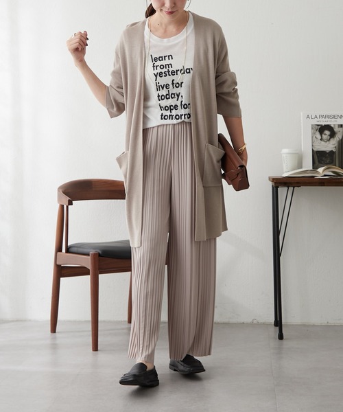 continuer de NICE CLAUP（コンティニューデナイスクラップ）の「トッパーカーデ（カーディガン/ボレロ・レディース・ベージュ/ブラック/グレー・FREE）」の16枚目の写真