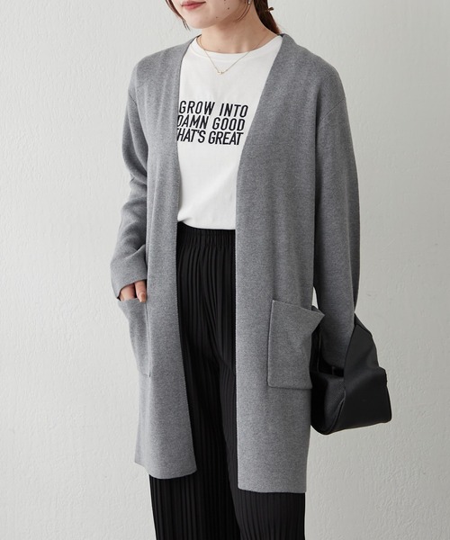 continuer de NICE CLAUP（コンティニューデナイスクラップ）の「トッパーカーデ（カーディガン/ボレロ・レディース・ベージュ/ブラック/グレー・FREE）」の4枚目の写真