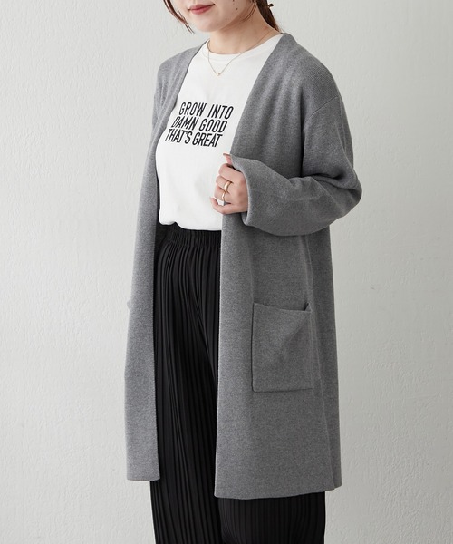 continuer de NICE CLAUP（コンティニューデナイスクラップ）の「トッパーカーデ（カーディガン/ボレロ・レディース・ベージュ/ブラック/グレー・FREE）」の6枚目の写真