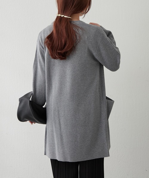 continuer de NICE CLAUP（コンティニューデナイスクラップ）の「トッパーカーデ（カーディガン/ボレロ・レディース・ベージュ/ブラック/グレー・FREE）」の8枚目の写真