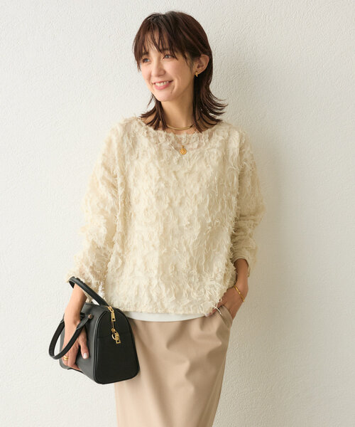 RIVE DROITE（リヴドロワ）の「【大人カジュアルに◎】レザーボストンバッグ（ボストンバッグ・レディース・ブラック/ベージュ・FREE）」の11枚目の写真