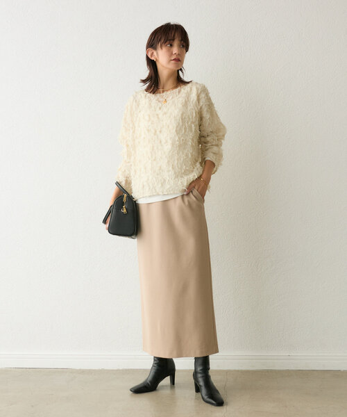 RIVE DROITE（リヴドロワ）の「【大人カジュアルに◎】レザーボストンバッグ（ボストンバッグ・レディース・ブラック/ベージュ・FREE）」の12枚目の写真