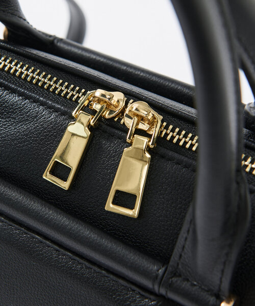 RIVE DROITE（リヴドロワ）の「【大人カジュアルに◎】レザーボストンバッグ（ボストンバッグ・レディース・ブラック/ベージュ・FREE）」の19枚目の写真