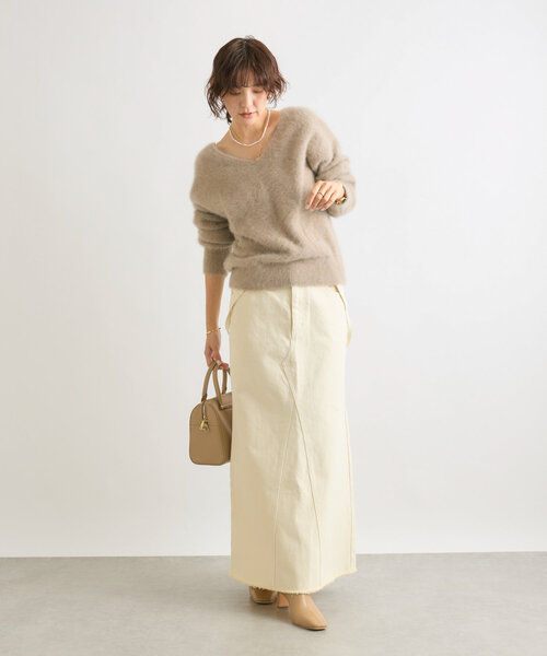 RIVE DROITE（リヴドロワ）の「【大人カジュアルに◎】レザーボストンバッグ（ボストンバッグ・レディース・ブラック/ベージュ・FREE）」の21枚目の写真