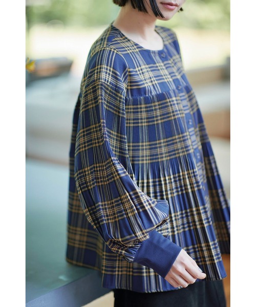 サニークラウズ プリプリプリーツブラウス〈レディース〉（シャツ/ブラウス）｜Sunny clouds（サニークラウズ）