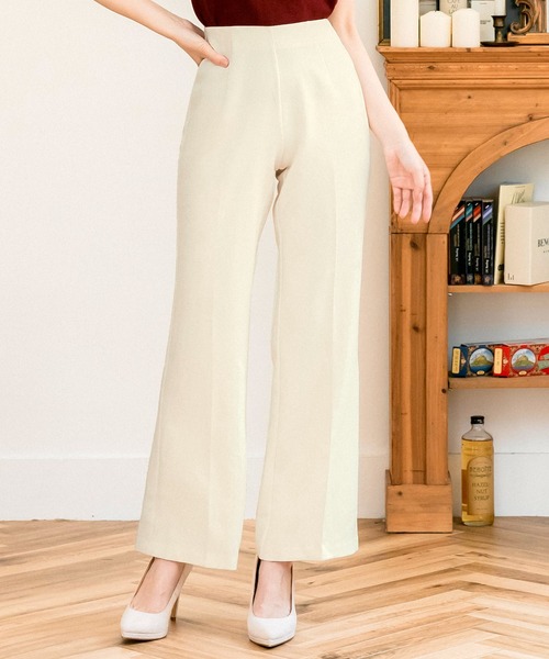 Julia Boutique(ジュリアブティック)の「美脚フレアパンツ(その他パンツ・レディース・ブラック/アイボリー・S/M/L)」の20枚目の写真