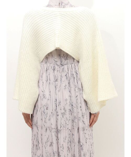 MERCURYDUO（マーキュリーデュオ）の「2WAYニットベストカーデ（カーディガン/ボレロ・レディース・オフホワイト/グレー・FREE）」の15枚目の写真