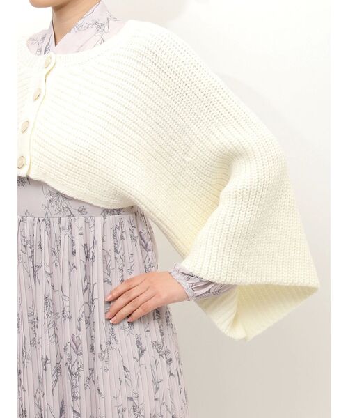 MERCURYDUO（マーキュリーデュオ）の「2WAYニットベストカーデ（カーディガン/ボレロ・レディース・オフホワイト/グレー・FREE）」の17枚目の写真