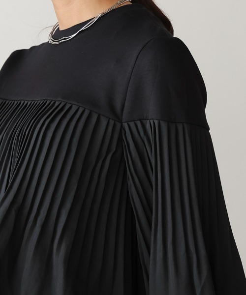 Bou Jeloud（ブージュルード）の「プリーツ切替トップス（Tシャツ/カットソー・レディース・A/ブラック/グレー・FREE）」の20枚目の写真