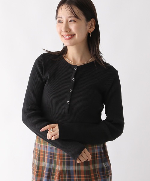 セール】リブヘンリーネックプルオーバー 134432（Tシャツ/カットソー