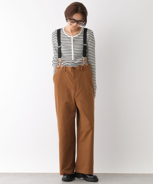 LEPSIM(レプシィム)の「リブヘンリーネックプルオーバー 134432(Tシャツ/カットソー・レディース・ホワイト×ブラック/ブラック/パープル/ネイビー・FREE)」の12枚目の写真
