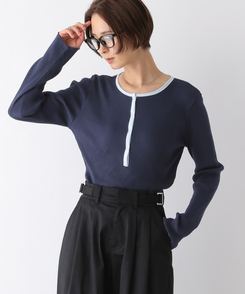 セール】リブヘンリーネックプルオーバー 134432（Tシャツ/カットソー
