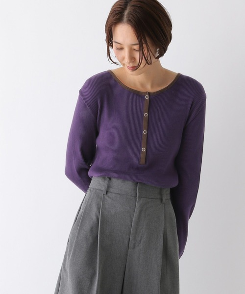 セール】リブヘンリーネックプルオーバー 134432（Tシャツ/カットソー