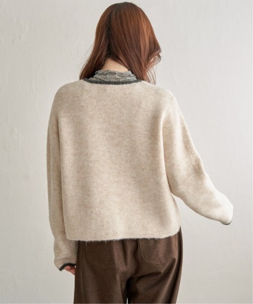 LBC(エルビーシー)の「配色ポケットショートカーディガン(カーディガン/ボレロ・レディース・オフホワイト/グリーン/オレンジ/グレー・M/L)」の21枚目の写真