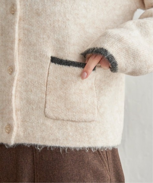 LBC(エルビーシー)の「配色ポケットショートカーディガン(カーディガン/ボレロ・レディース・オフホワイト/グリーン/オレンジ/グレー・M/L)」の12枚目の写真