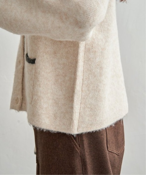 LBC(エルビーシー)の「配色ポケットショートカーディガン(カーディガン/ボレロ・レディース・オフホワイト/グリーン/オレンジ/グレー・M/L)」の13枚目の写真