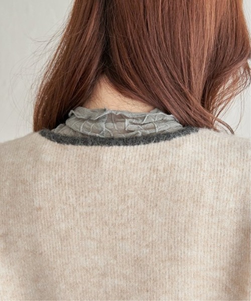 LBC(エルビーシー)の「配色ポケットショートカーディガン(カーディガン/ボレロ・レディース・オフホワイト/グリーン/オレンジ/グレー・M/L)」の15枚目の写真