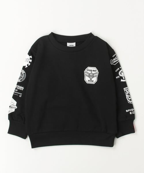 MARVEL（マーベル）の「マーベル MARVEL 裏毛スウェットシャツ（スウェット・キッズ・ブラック/オフホワイト・110cm/100cm/120cm/130cm/140cm/150cm/160cm）」の2枚目の写真
