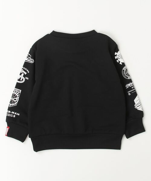 MARVEL（マーベル）の「マーベル MARVEL 裏毛スウェットシャツ（スウェット・キッズ・ブラック/オフホワイト・110cm/100cm/120cm/130cm/140cm/150cm/160cm）」の3枚目の写真