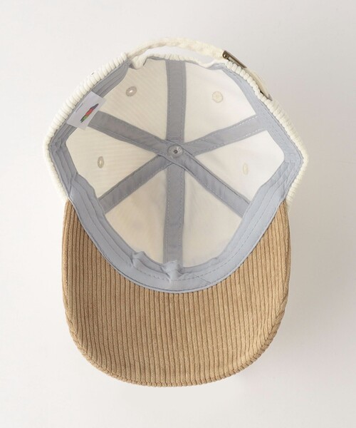 green label relaxing(グリーンレーベルリラクシング)の「【別注】<FRUIT OF THE LOOM>EX コーデュロイキャップ /帽子 / キッズ(キャップ・キッズ・レッド/オフホワイト・FREE(54-56cm))」の11枚目の写真