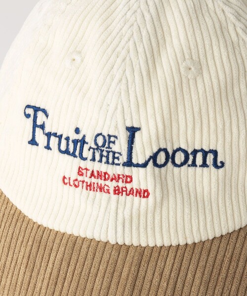green label relaxing(グリーンレーベルリラクシング)の「【別注】<FRUIT OF THE LOOM>EX コーデュロイキャップ /帽子 / キッズ(キャップ・キッズ・レッド/オフホワイト・FREE(54-56cm))」の12枚目の写真