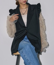 【MAISON BREEZE reveur】ツイルフリル付きジレベスト DTK