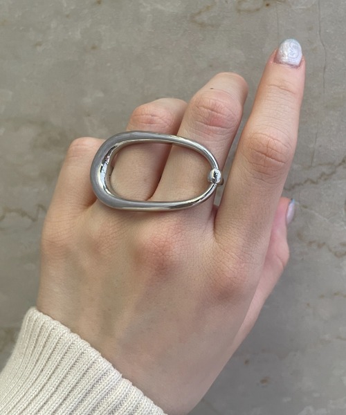 ciite'(シーテ)の「ダブルフィンガーリング(リング・レディース・シルバー/ゴールド・FREE)」の1枚目の写真