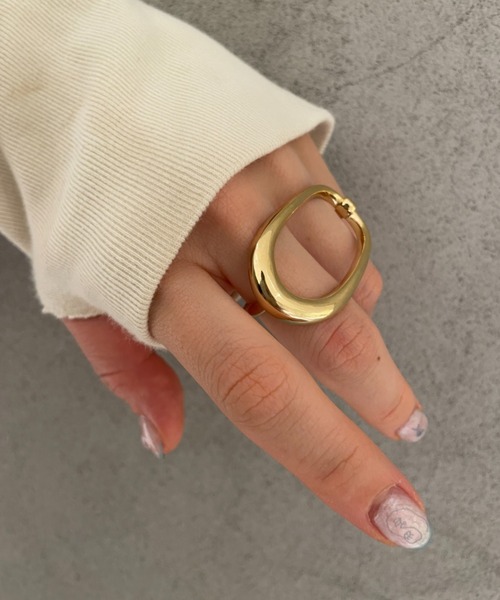ciite'(シーテ)の「ダブルフィンガーリング(リング・レディース・シルバー/ゴールド・FREE)」の2枚目の写真