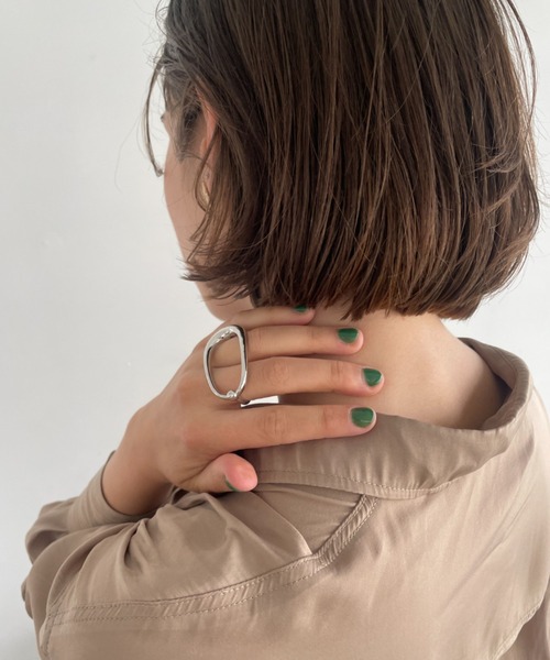 ciite'(シーテ)の「ダブルフィンガーリング(リング・レディース・シルバー/ゴールド・FREE)」の3枚目の写真