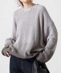 グラデーションニット」に該当するグレー/灰色系のファッション通販