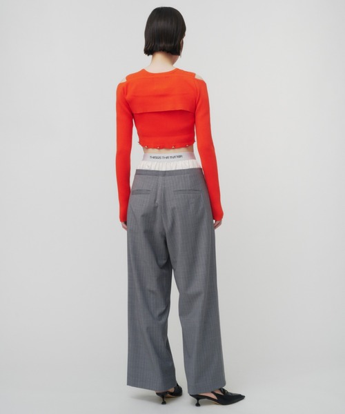 THINGS THAT MATTER(シングス ザット マター)の「MANY WAY KNIT / メニーウェイニット(ニット/セーター・レディース・グレー/レッド/ブラック・FREE)」の12枚目の写真